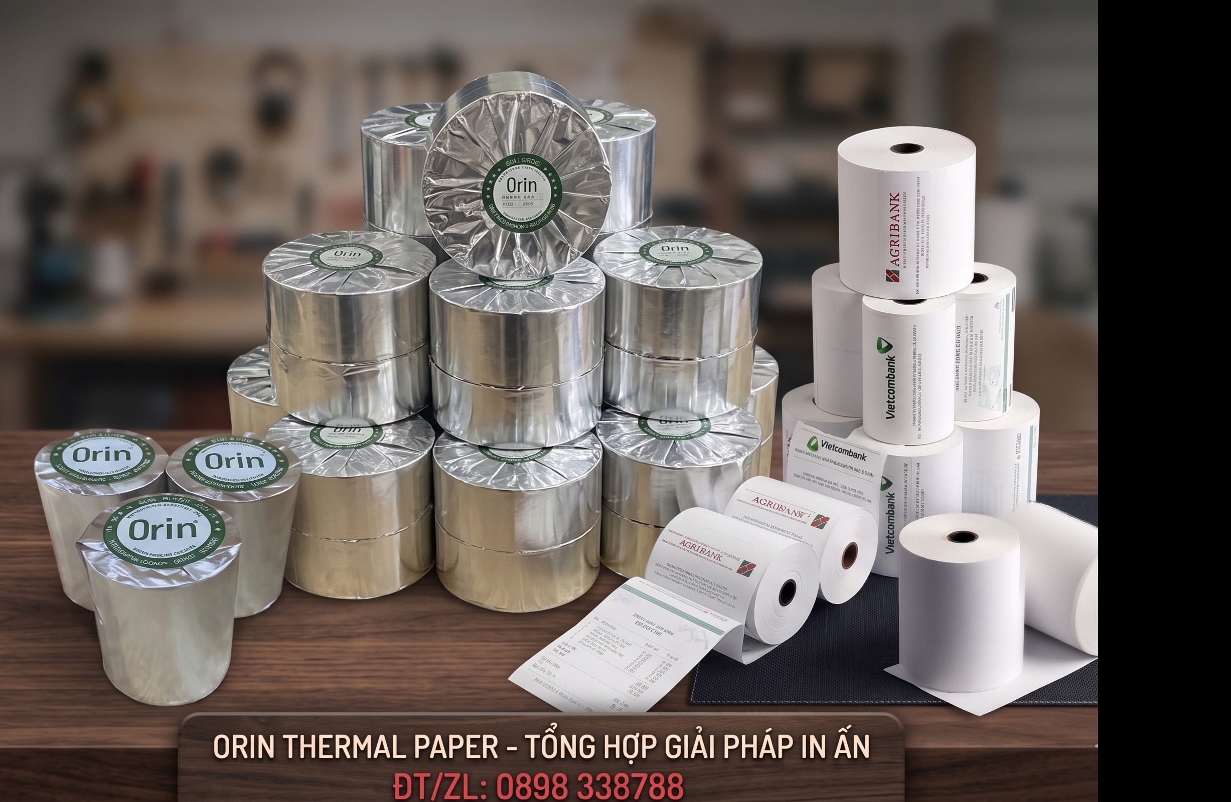 Giấy in nhiệt ORIN PAPER – In bill – Hóa đơn ATM